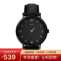 天美时TIMEX手表户外休闲时尚潮黑简约石英男表 TW2T34900