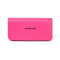 巴黎世家 BALENCIAGA 女士 粉色印花皮革制钱包 594289 1IZ43 5660