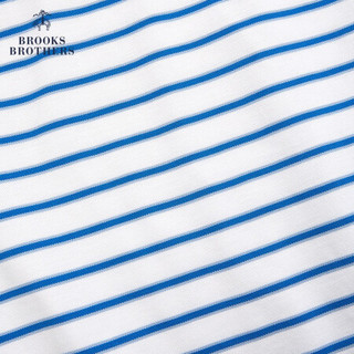 Brooks Brothers/布克兄弟男士修身Supima棉条纹Polo衫1000058122 B115-蓝白条纹 M