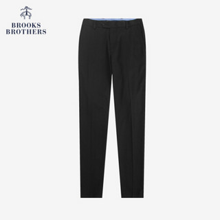 Brooks Brothers/布克兄弟男士经典斜纹棉修身休闲长裤 0004-黑色 3032