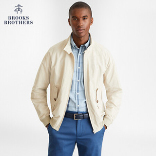 Brooks Brothers/布克兄弟男士20春新纽扣式领口飞行员夹克外套 B105-裸色 M