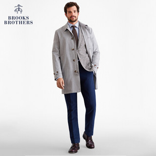 Brooks Brothers/布克兄弟男士20春新羊毛纯色长款夹克外套风衣 0001-浅灰色 M