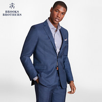 Brooks Brothers/布克兄弟男士绵羊毛纯色西服西装外套通勤商务 4003-蓝色 38SH