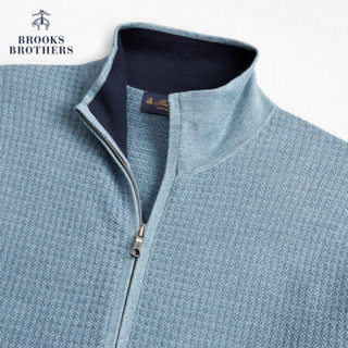 Brooks Brothers/布克兄弟男士20春新Supima棉拉链设计毛衣开衫 4003-蓝色 M