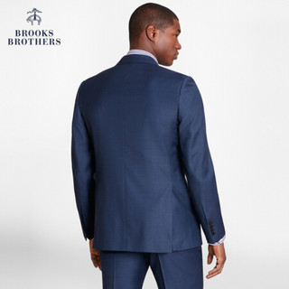 Brooks Brothers/布克兄弟男士绵羊毛纯色西服西装外套通勤商务 4003-蓝色 38SH