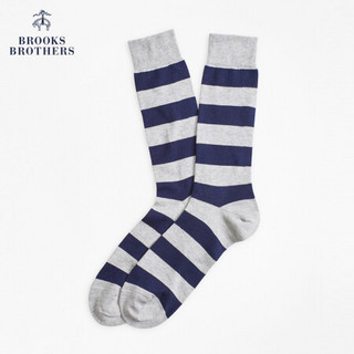 Brooks Brothers/布克兄弟男士条纹长袜1000058139 0007-蓝灰条纹 OS