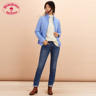 Brooks Brothers/布克兄弟女士秋冬长袖轻型棉服外套 4000-淡蓝色 XS