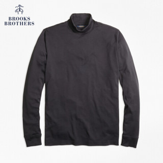 Brooks Brothers/布克兄弟男士Supima棉高领毛衣保暖休闲 0004-黑色 L