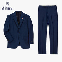 Brooks Brothers/布克兄弟男士绵羊毛纯色修身西服套装套西商务 4004-藏青色 38RG