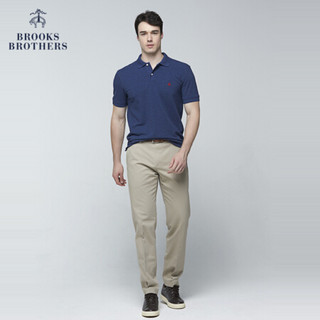 Brooks Brothers/布克兄弟男士修身Supima棉短袖Polo衫1000033021 B465-藏青色 XS