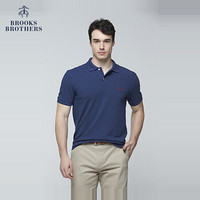 Brooks Brothers/布克兄弟男士修身Supima棉短袖Polo衫1000033021 B465-藏青色 XS