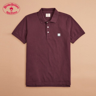 Brooks Brothers/布克兄弟男士20夏新棉质珠地网眼布Polo衫休闲 6002-暗红色 S