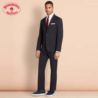 Brooks Brothers/布克兄弟男士羊毛面料长裤西装裤商务通勤 4004-黑色 3032