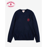 Brooks Brothers/布克兄弟男士针织衫Logo美利奴羊毛衣 4004-藏青色 XS