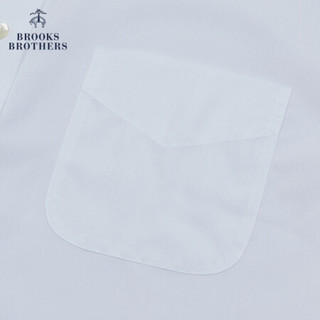 Brooks Brothers/布克兄弟男士20秋新Supima棉免烫短袖正装衬衫 1001-白色 15/H