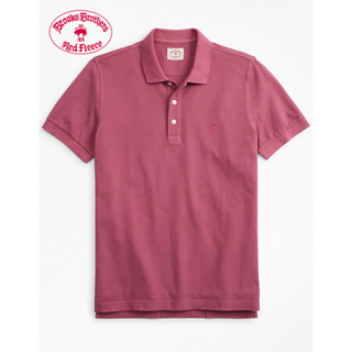 Brooks Brothers/布克兄弟男士棉质logo款短袖Polo衫休闲 4003-梅子色 L