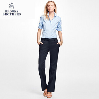 Brooks Brothers/布克兄弟女士黑色羊毛正装西装休闲长裤 4004-藏青色 2