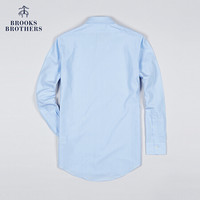 Brooks Brothers/布克兄弟男士20秋新府绸棉免烫修身长袖正装衬衫 4000-亮蓝色 15/H/4