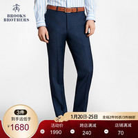 Brooks Brothers/布克兄弟男士绵羊毛修身西裤长裤商务通勤 4003-蓝色 4034