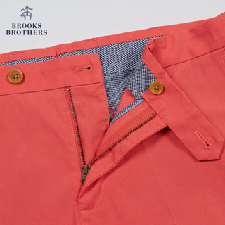 Brooks Brothers/布克兄弟男士Supima棉混纺微弹直筒休闲裤 6004-红色 3432