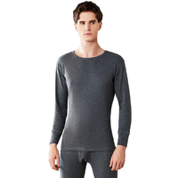TINSINO 纤丝鸟 男士保暖内衣套装 深麻灰 XL