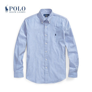 Ralph Lauren/拉夫劳伦男装 经典版型棉质衬衫10538 B35-蓝色条纹 L