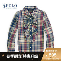 Ralph Lauren/拉夫劳伦女童 2020年冬季格纹褶饰棉质衬衫34503 650-格纹 6