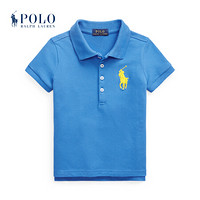 Ralph Lauren/拉夫劳伦女童 2021年早春Big Pony弹力网眼布Polo衫34963 400-蓝色 4