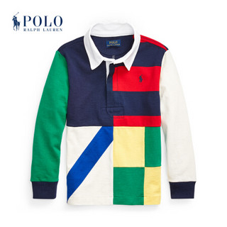 Ralph Lauren/拉夫劳伦男童 2021年早春拼饰棉质平纹针织橄榄球衫34951 600-多色 4