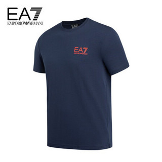 阿玛尼EA7 EMPORIO ARMANI奢侈品男装21春夏EA7男士针织T恤衫 3KPT06-PJ03Z NAVY-1554藏青色 M