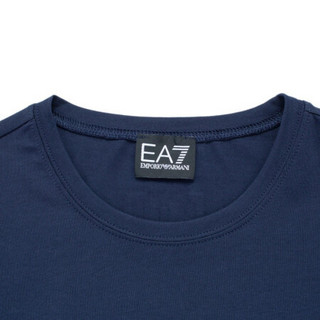 阿玛尼EA7 EMPORIO ARMANI奢侈品男装21春夏EA7男士针织T恤衫 3KPT06-PJ03Z NAVY-1554藏青色 M