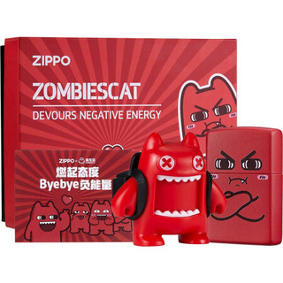 之宝(Zippo)打火机 2021魔鬼猫——傲娇猫套装 LOTLI233L-0022-C01 煤油防风火机