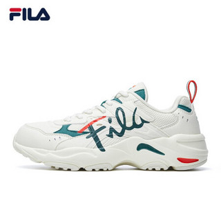 FILA 斐乐官方 SIENA女子老爹鞋跑步鞋2020年秋新款休闲运动鞋女休闲鞋 香草冰/高山绿-VG 37.5