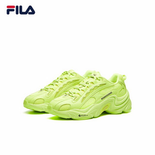 FILA x MIHARA斐乐小豹鞋老爹鞋男2021春新款运动鞋联名荧光 醒目黄-SY 40