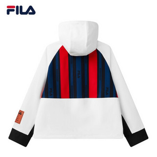 FILA x MIHARA斐乐毛呢上衣女子2021春季新款休闲时尚运动衫 白色-WT 175/92A/XL