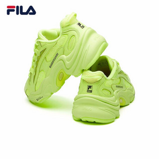 FILA x MIHARA斐乐小豹鞋老爹鞋男2021春新款运动鞋联名荧光 醒目黄-SY 40