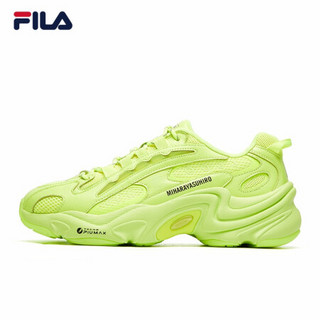 FILA x MIHARA斐乐小豹鞋老爹鞋男2021春新款运动鞋联名荧光 醒目黄-SY 40