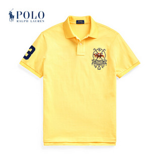 Ralph Lauren/拉夫劳伦男装 经典款定制修身版型马标Polo衫12470 730-黄色 XS