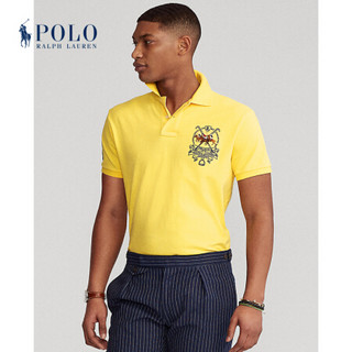 Ralph Lauren/拉夫劳伦男装 经典款定制修身版型马标Polo衫12470 730-黄色 XS