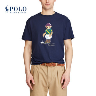 Ralph Lauren/拉夫劳伦男装 2020年秋季定制修身版型Polo小熊T恤12578 410-海军蓝 XS