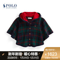 Ralph Lauren/拉夫劳伦女婴 2020年秋季格子美利奴羊毛斗篷34176 410-格纹 9-12M