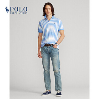 Ralph Lauren/拉夫劳伦男装 2021年春季定制修身版型柔软棉质Polo衫13151 400-蓝色 L