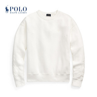 Ralph Lauren/拉夫劳伦女装 2021年春季带镶边起绒布运动衫21981 100-白色 L