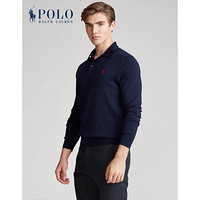 Ralph Lauren/拉夫劳伦男装 2021年春季棉质Polo领针织毛衫13173 400-蓝色 L