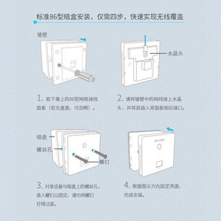 TP-LINK AX1800M全千兆WiFi6双频无线ap面板套装poe路由器分布式wifi 5口一体机+3只AP（高带机量）皓月白