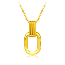 CHOW TAI FOOK 周大福 F217317 足金黄金项链 40cm 4.90g