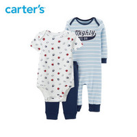 Carter's 孩特 婴儿哈衣裤子连身衣套装3件套