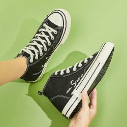 森马20秋季新品女款休闲鞋舒适高帮帆布鞋女士板鞋女鞋运动鞋