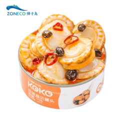 獐子岛 虾夷扇贝罐头 豆豉味 100g *3件