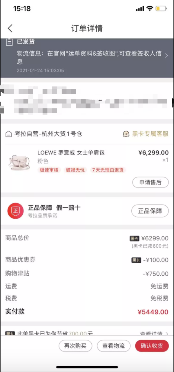 考拉海购黑卡会员:LOEWE 罗意威 gate mini 女士单肩包